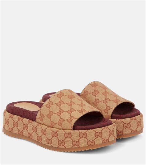 gucci slides production cost|Gucci platform slides price.